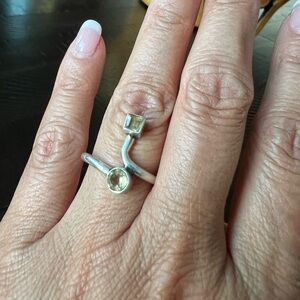 .925 Sterling & Citrine Modern Ring